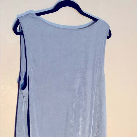 Plus size blue Tank top. - Picture 2 of 5